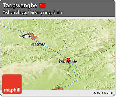Physical Panoramic Map of Tangwanghe