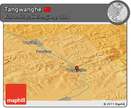 Political Panoramic Map of Tangwanghe