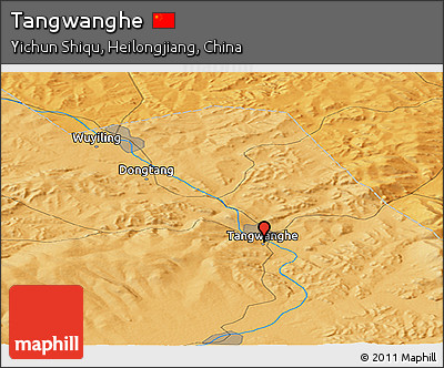 Political Panoramic Map of Tangwanghe