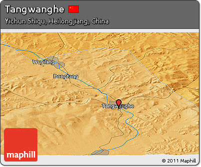 Political Panoramic Map of Tangwanghe