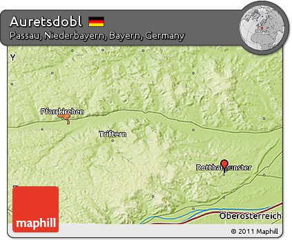 Physical 3D Map of Auretsdobl