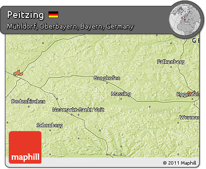 Physical 3D Map of Peitzing