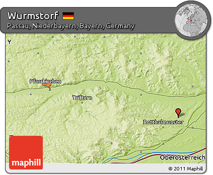 Physical 3D Map of Wurmstorf
