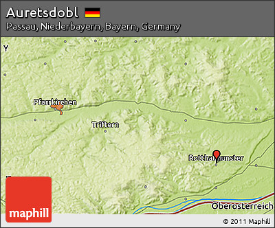 Physical 3D Map of Auretsdobl