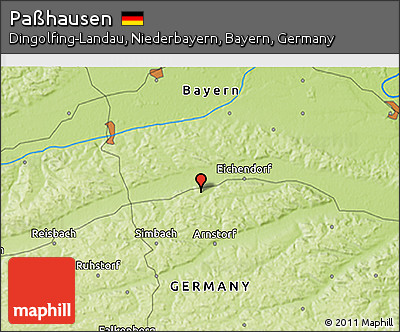 Physical 3D Map of Paßhausen
