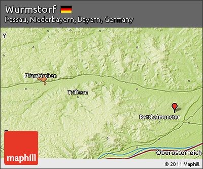 Physical 3D Map of Wurmstorf