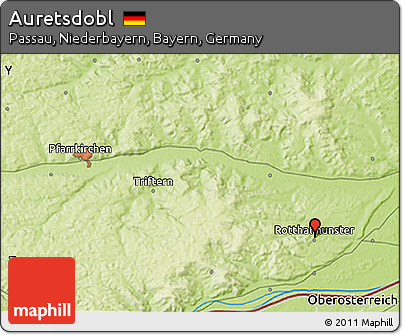 Physical 3D Map of Auretsdobl