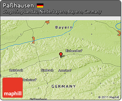 Physical 3D Map of Paßhausen