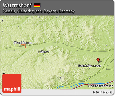 Physical 3D Map of Wurmstorf