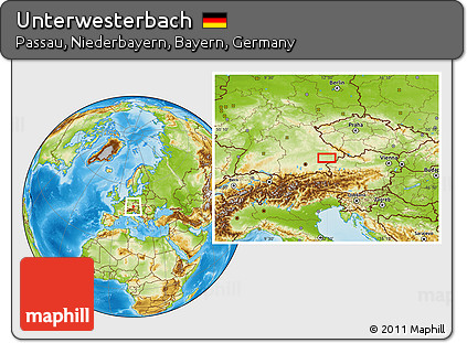 Physical Location Map of Unterwesterbach