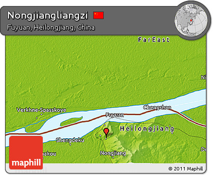Physical 3D Map of Nongjiangliangzi