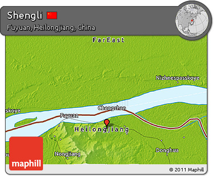 Physical 3D Map of Shengli