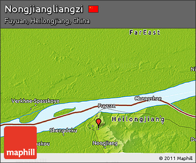 Physical 3D Map of Nongjiangliangzi