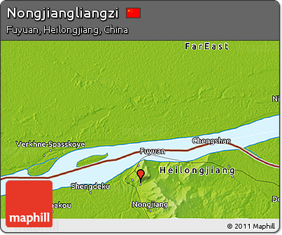 Physical 3D Map of Nongjiangliangzi
