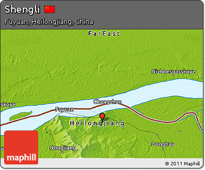 Physical 3D Map of Shengli