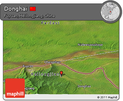 Satellite 3D Map of Donghai