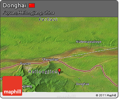 Satellite 3D Map of Donghai