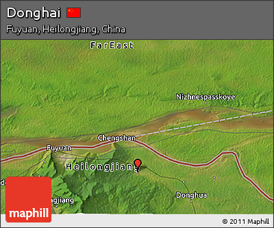 Satellite 3D Map of Donghai