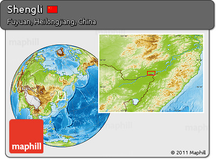Physical Location Map of Shengli