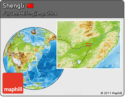 Physical Location Map of Shengli