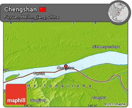 Physical Map of Chengshan