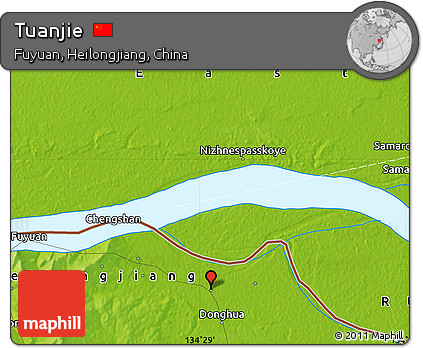 Physical Map of Tuanjie