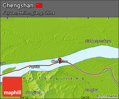 Physical Map of Chengshan