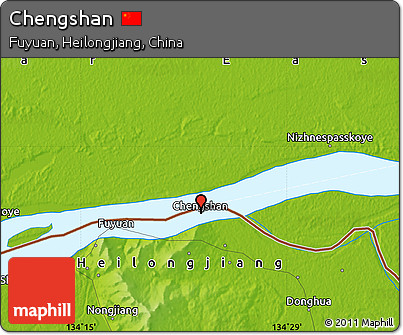 Physical Map of Chengshan