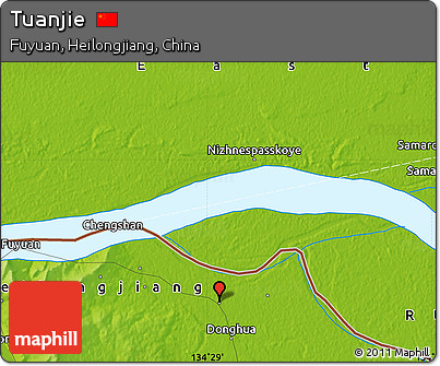 Physical Map of Tuanjie