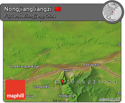 Satellite Map of Nongjiangliangzi