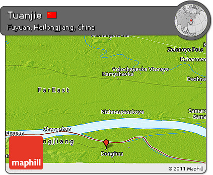 Physical Panoramic Map of Tuanjie