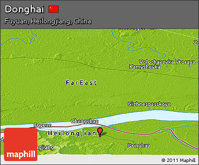 Physical Panoramic Map of Donghai