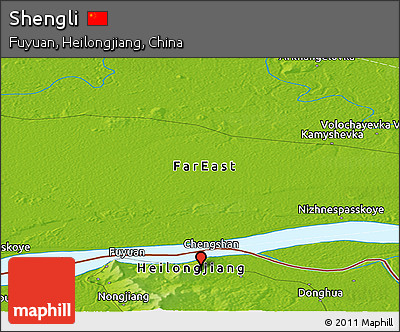Physical Panoramic Map of Shengli