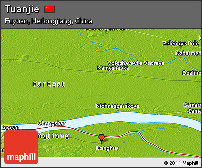 Physical Panoramic Map of Tuanjie