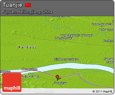 Physical Panoramic Map of Tuanjie