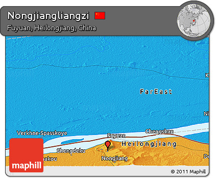 Political Panoramic Map of Nongjiangliangzi