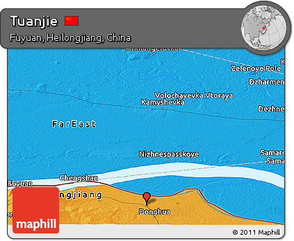 Political Panoramic Map of Tuanjie