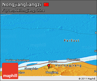 Political Panoramic Map of Nongjiangliangzi
