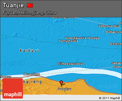 Political Panoramic Map of Tuanjie