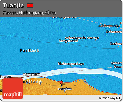 Political Panoramic Map of Tuanjie