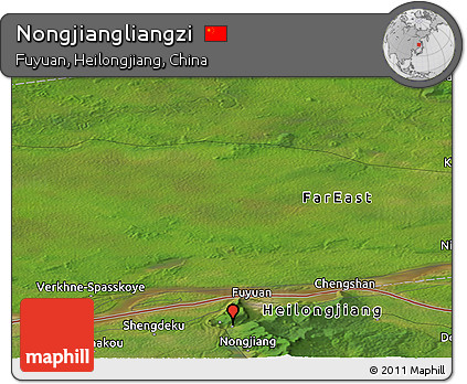 Satellite Panoramic Map of Nongjiangliangzi