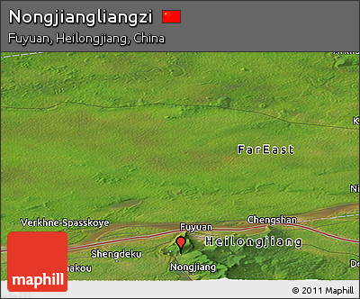 Satellite Panoramic Map of Nongjiangliangzi