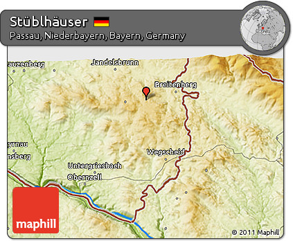 Physical 3D Map of Stüblhäuser