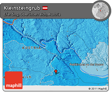 Political 3D Map of Kleinsteingrub