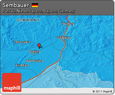 Political 3D Map of Sembauer