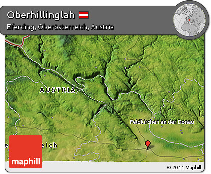 Satellite 3D Map of Oberhillinglah