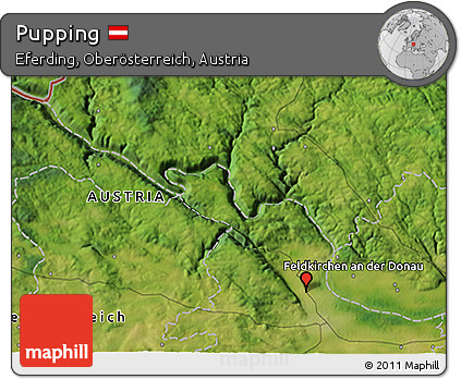 Satellite 3D Map of Pupping