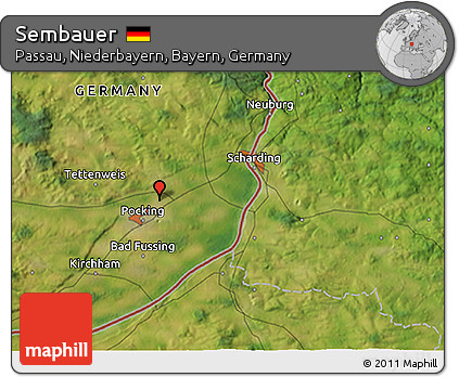 Satellite 3D Map of Sembauer