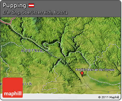 Satellite 3D Map of Pupping