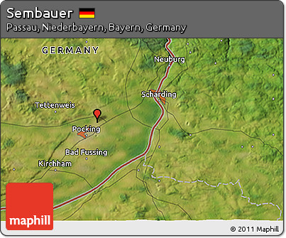 Satellite 3D Map of Sembauer